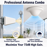 Amplificador Celular Comercial de Tres Bandas de Frecuencia 900 1800 2600 MHz, Amplificador de Señal Móvil para Almacenes, para Comunicación 5G 4G LTE