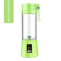 Mini-mixeur électrique portable rechargeable avec 6 lames en acier inoxydable, machine à jus USB pour usage domestique, pour jus de fruits