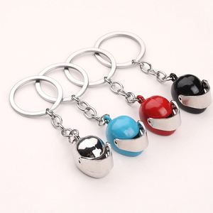 Llavero Metálico 3D con Diseño de Casco de Moto y Impresión Offset, Colgante de Moda para Coche, Ideal para Colgar en la Cintura, Regalo Creativo - Product Image 1