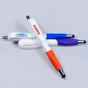 批发二合一手写笔蓝色墨水圆珠笔定制印刷Logo用于屏幕手机广告 - Product Image 4