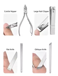 Chất Lượng Cao Sang Trọng Thép Không Gỉ Vẻ Đẹp Làm Móng Tay & Móng Chân Thiết Lập Chuyên Nghiệp Chăm Sóc Móng Tay <span class=keywords><strong>Kit</strong></span> Với Hộp - Product Image 5