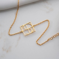 Pulsera de Cadena con Letras y Logotipo Personalizado de Acero Inoxidable con Certificación CE, Venta al Por Mayor de Fábrica