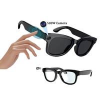 Lunettes intelligentes avec caméra IA, musique Bluetooth et Wi-Fi, pour hommes et femmes, lunettes vidéo intelligentes IA