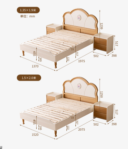 Modèle Chicheng 8918 #   Lit convertible moderne en bois massif pleine grandeur avec rangement, écologique, durable et confortable pour enfants - Product Image 5