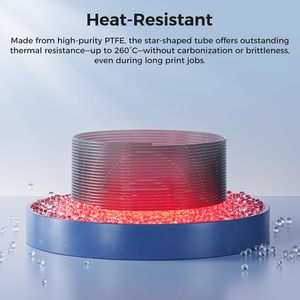 ท่อ PTFE รูปดาว Creality ขนาด 4 เมตร ทนความร้อน อุปกรณ์เสริมสำหรับเครื่องพิมพ์ 3 มิติ - Product Image 5