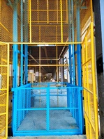 Monte-charge sans puits : Plateforme élévatrice verticale industrielle hydraulique à rails pour matériaux, élévateur de mezzanine