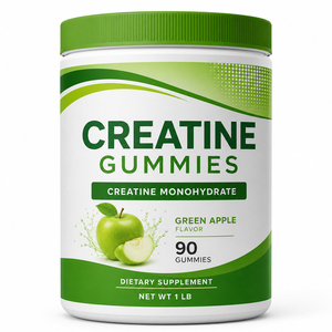 Private Label Adult <b>Creatine</b> <b>Monohydrate</b> Green Apple Micronized Gummy Candy Electrolyte Halal Certified Immunity Support Energy - Product Image 1