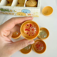 Mini jouet souple en forme de pain vapeur, jouet anti-stress en TPR, simulation alimentaire, boule de cristal à presser, cadeau pour enfants, idéal pour les fêtes
