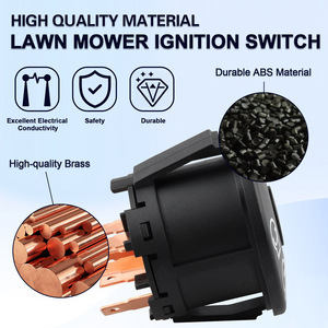 Interruptor de encendido con llave Husqvarna 6900-49P1 para piezas de cortacésped, repuesto para cortacésped de cuchilla rotativa - Product Image 3