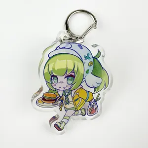 Wholesale Custom Stainless Steel Keychains UV Printed 6-Color Plastic Keychains With UV Printing