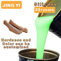 Poupée Bébé Reborn en Silicone Souple Couleur Peau, Silicone Liquide Transparent pour Fesses et Parties du Corps Humain