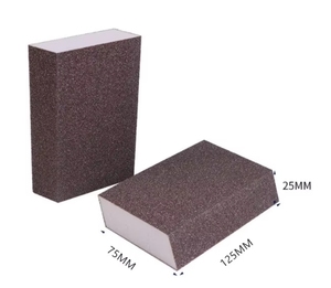 Blocs éponge <span class=keywords><strong>de</strong></span> ponçage double angle lavables et réutilisables, briques/plaques <span class=keywords><strong>de</strong></span> ponçage en mousse pour le finissage du cloisonné, du bois et du métal, utilisation humide et sèche - Product Image 2