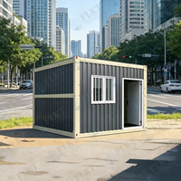 Maison conteneur pliable modulaire préfabriquée, résistante aux tremblements de terre, avec structure en acier galvanisé écologique FLKT