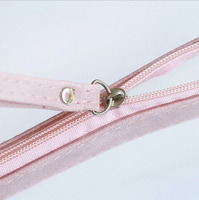 Étui à crayons transparent en PVC mignon avec logo personnalisé, pochette à crayons transparente en PVC avec fermeture éclair et poignée