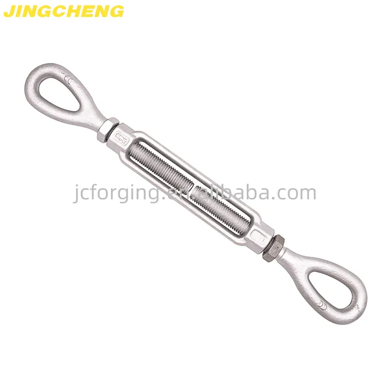 Hoa Kỳ Loại HDG Turnbuckle Jaw-Eye Mở Cơ Thể Turnbuckle M28 Mạ Kẽm Nhúng Nóng Turnbuckle