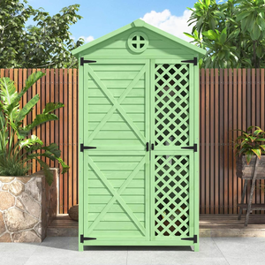 Abri à outils en bois de couleur personnalisée écologique durable et imperméable à l'eau Rangement de jardin - Product Image 2