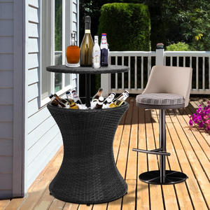 Design moderne pour le salon Hôtel Parc Salle de sport Utilisation 2in1 Outdoor Entertainment Patio Party Réglable Plastic PE Ice Cooler Bar Box - Product Image 6