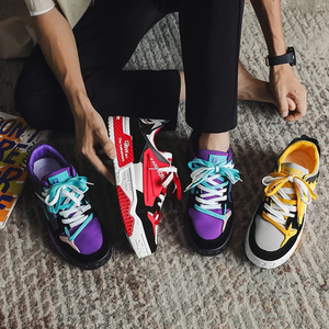 Zapatillas de deporte para mujer, zapatos deportivos para hombre, zapatos gruesos de suela antideslizante de EVA de alta calidad, zapatos de hombre de malla con cordones de estilo INS para parejas a la moda - Product Image 1