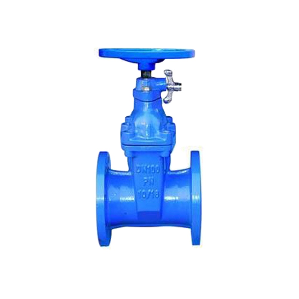 DN40-600 PN16 DIN с мягким уплотнением, железный фланцевый запорный клапан