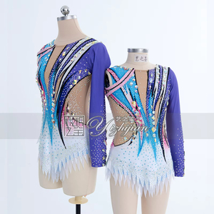 YIZHIJIAN Corsé Ajustado de Gimnasia Artística Ropa de Competición para Mujeres y Niñas, Ropa de <span class=keywords><strong>Patinaje</strong></span> Juvenil Ropa de Danza para Niños - Product Image 1
