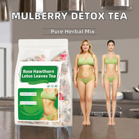 Thé Détoxifiant aux Herbes Faible en Gras pour Adultes, Sachets de Thé Minceur Teatox pour la Perte de Poids, 100g, Emballé Individuellement, Herbes Naturelles Sans Additifs