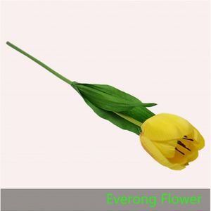 Everongflower <span class=keywords><strong>Fleur</strong></span> artificielle <span class=keywords><strong>floris</strong></span> faite à la main tulipe <span class=keywords><strong>fleur</strong></span> de tulipe en soie à tige unique pour flores artificiales décor d'hôtel de mariage - Product Image 2