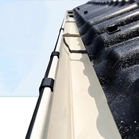 Gouttière de Toit en PVC Style K, Système de Drainage des Eaux Pluviales en Alliage d'Aluminium pour Balcon, Bâtiment et Récupération des Eaux de Pluie