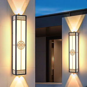 Lampe murale extérieure étanche Nightsappan 110-240V LED, éclairage haut et bas, luminaire pour villa, cour et jardin - Product Image 4