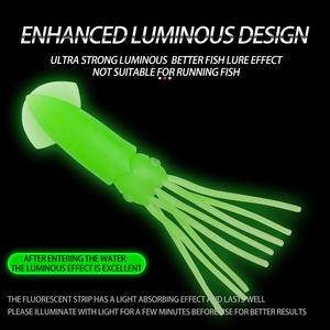 Pesca di calamari morbidi esche in <span class=keywords><strong>Silicone</strong></span> calamari Trolling accessori esche esche esche luminose artificiali per polpo di acqua salata - Product Image 3
