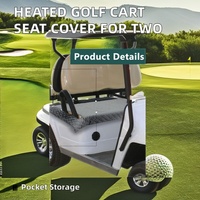 Fundas de Asiento para Carrito de Golf con Calefacción Antideslizantes Personalizadas del Fabricante Chino, Diseño de Cojín de Asiento Portátil con Calefacción Eléctrica para Invierno