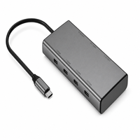 Station d'accueil USB4 TBT4 7 en 1, 8K*60Hz, 100W PD, 10 Gbps, hub Type C en aluminium HB3054 pour ordinateur portable et ordinateur de bureau