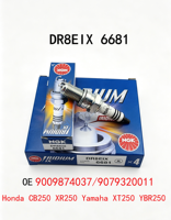 Bougie d'allumage Iridium NGK DR8EIX 6681 compatible avec Honda CM250, Yamaha FZR600, Suzuki SP125, Kawasaki GPZ750, pièces de moteur de moto
