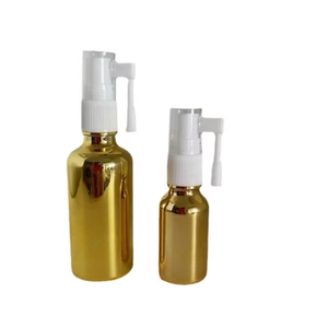 Flacon pulvérisateur nasal en verre ambré transparent de 30/50 ml (1 oz) avec collier en PP pour les gouttes oculaires, l'infusion, l'argent colloïdal, le sel physiologique, vente chaude - Product Image 3