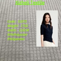 Tissu en maille warp jacquard ondulé respirant en 95 % polyester et 5 % élasthanne pour maillots de bain et robes pour femmes - Vente en gros