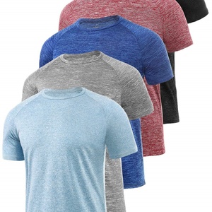 T-shirts sportifs tricotés surdimensionnés pour hommes, évacuation de l'humidité, séchage rapide, respirants, pour l'exercice et le fitness - Product Image 2