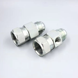 Conexão de manômetro encaixe em T rosca externa JIC37 graus para JIC37 1/4 graus rosca interna NPT - Product Image 1
