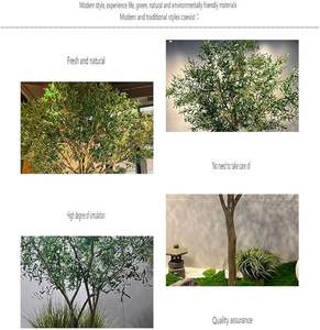 <span class=keywords><strong>OH</strong></span> ARTS Olivier artificiel réaliste, tronc en fibre de verre, résistant aux UV, décoration intérieure et extérieure, maison, hôtel, restaurant, vert - Product Image 3