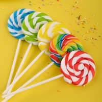 Boîte de 48 sucettes tournantes enrobées de bonbons durs aromatisés aux fruits, 25g, pour la Fête des Enfants, export