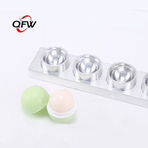 QFWDIYツール6穴モールダーチューブを充填航空アルミニウムリップバームモールド丸いボール形状アルミニウム口紅充填モールド - Product Image 5