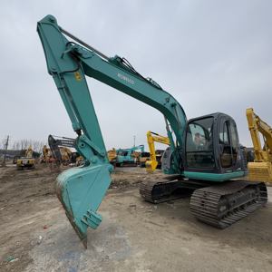 Excavadora Kobelco SK135SR/SK135UR de Segunda Mano con Bomba Hidráulica, 13 Toneladas, en Excelentes Condiciones de Trabajo, Diseño Compacto de Cola Corta, Resistente - Product Image 1