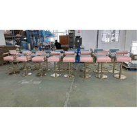 Tabouret de bar Moontree pour restaurant et cuisine, chaise haute moderne pivotante en acier inoxydable 304 et cuir