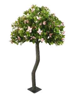 Alberi Artificiali da Esterno, 7 Pezzi, 6 Piedi (180 cm) con Rami Pendenti, 30 Pollici (76 cm) in Altezza, Colore Borgogna, <span class=keywords><strong>Bonsai</strong></span> in Offerta, Albero di Ciliegio in Fiore con Vaso, 5 Piedi (150 cm) con Rami, 8 Rami - Product Image 1