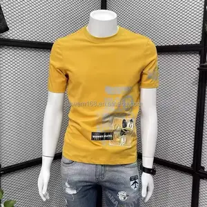 Camiseta masculina de manga solta com cabeça de macaco, camiseta com manga solta, top de verão para mulheres, roupa de rua, novidade de 2024