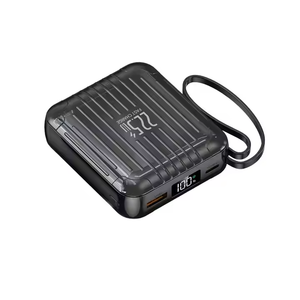 Nuevo Mini Power Bank Portátil Tipo Maleta de 10000mAh con Carga Súper Rápida PD22.5W, Cable Integrado, Pantalla LED y Cordón - Product Image 2