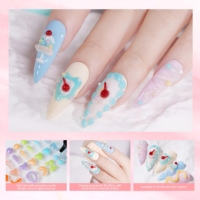 Gel de Escultura 3D Hema Free para Uñas, Gel Adhesivo para Dibujar, Dar Forma, Moldear y Decorar, para Frotar Polvo Cromado, Suministros de Salón, DIY