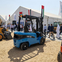 1,5 Tonnen Leichter Elektro-Gabelstapler mit Lithium-Ionen-Batterie, Hydraulischem Seitenschieber und Vollgummireifen - RONGYU RY100 für Kleinunternehmen