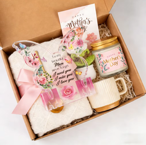 Set <span class=keywords><strong>Regalo</strong></span> Lunaire per la <span class=keywords><strong>Festa</strong></span> <span class=keywords><strong>della</strong></span> <span class=keywords><strong>Mamma</strong></span>: Coperta Accogliente, Candela Profumata, Decorazione in Acrilico, Confezione <span class=keywords><strong>Regalo</strong></span> per Relax, Regali di Compleanno per Donne - Product Image 1