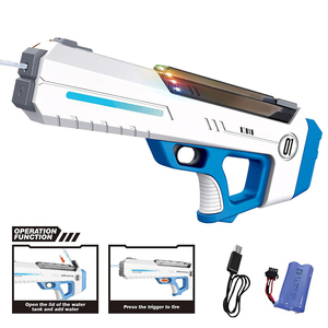Pistolet à eau électrique automatique avec réservoir de 320ml haute capacité longue portée Splash pour enfants adultes <span class=keywords><strong>jeux</strong></span> de fête de <span class=keywords><strong>piscine</strong></span> d'été en plein air - Product Image 3