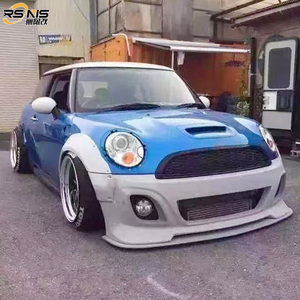 Kit Carrozzeria Per BMW <span class=keywords><strong>Mini</strong></span> Serie R56 <span class=keywords><strong>R57</strong></span> R58 Stile LB Paraurti Anteriore Minigonne Laterali Passaruota Spoiler Posteriore Kit Wide Body Auto - Product Image 3