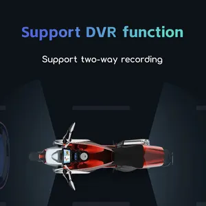 Motorfiets Gps Met Carplay Motorfiets Navigatie 5 Inch Touchscreen Dual Opname Dvr Motorfiets Radio Speler